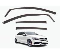WangjunF 4 Unidades Deflectores de Aire para Benz A-Class W176 5-Door Hatchback 2013 2014 2015 2016 2017 2018,Deflectores de Viento, Cortavientos Ventana Coche, Integrados,Negro
