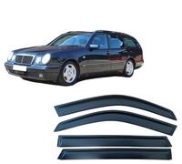 WangjunF 4 Unidades Deflectores de Aire para Benz E-Class S210 Wagon 1998-2003, Deflectores de Viento, Cortavientos Ventana Coche, Integrados,Negro