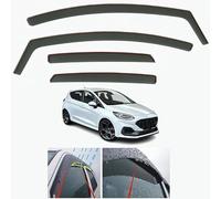 WangjunF 4 Unidades Deflectores de Aire para Ford Fiesta 5-Door Hatchback 2017 2018 2019 2020 2021 2022 2023 2024,Deflectores de Viento, Cortavientos Ventana Coche, Integrados,Negro