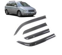 WangjunF 4 Unidades Deflectores de Aire para Hyundai Entourage 2007-2010, Deflectores de Viento, Cortavientos Ventana Coche, Integrados,Negro