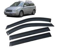 WangjunF 4 Unidades Deflectores de Aire para Kia Carnival Vq 5-Door 2006-2013, Deflectores de Viento, Cortavientos Ventana Coche, Integrados,Negro