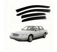 WangjunF 4 Unidades Deflectores de Aire para Mercury Grand Marquis 1992-2011 Excludes, Deflectores de Viento, Cortavientos Ventana Coche, Integrados,Negro