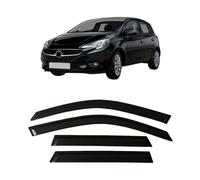 WangjunF 4 Unidades Deflectores de Aire para Opel Corsa E 2015-2019 5 Door, Deflectores de Viento, Cortavientos Ventana Coche, Integrados,Negro