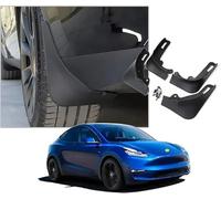 WangjunF Aletas del Fango del Coche para Tesla Model Y 2021 2022 2023, Accesorios del Cuerpo del Estilo Guardabarros del Chapoteo (Set of 4)