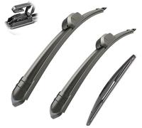 WangjunF Limpiaparabrisas, 3 Piezas, Juego De Escobillas De Limpiaparabrisas Delanteras/Traseras para Mitsubishi Outlander 2007-2012 24" 21" 12"