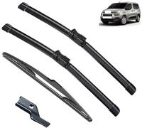 WangjunF Limpiaparabrisas, 3 Piezas, Juego De Escobillas De Limpiaparabrisas Delanteras/Traseras para Citroen Berlingo K9 2018-2021