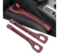 WANGLAICAI 2 Piezas Relleno de Huecos para Asientos de Coche para FIAT 500/500C/500E/Abarth 500 2007-2022, Organizador de Ranuras Laterales Anticaída Accesorios de Interior,Red