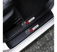 WANGLAICAI 4 Piezas Pegatinas Protective de Umbral de Puerta para Mazda CX-30 2020-2025, Decoración para Estribos de Coche de Fibra de Carbono Accesorios De AutomóVil