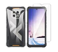 Wanglaism Funda móvil para Cubot Kingkong ES 3 + 1 película Protectora de Pantalla de Vidrio Templado, Funda de TPU Case Cover（Transparente）