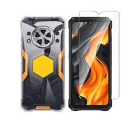 Wanglaism Funda móvil para Cubot Kingkong Power 5 + 1 película Protectora de Pantalla de Vidrio Templado, Funda de TPU Case Cover（Transparente）