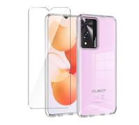 Wanglaism Funda para Cubot A10 + 1 Pack Vidrio Templado Protector de Pantalla, Funda Ultrafina de TPU para teléfono Case Cover- Clear