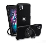 Wanglaism para CROSSCALL Stellar-M6 Funda Negra + 360 ° Anillo de Soporte | 1 Cubierta Protectora de TPU (Resistentes a Caídas y Arañazos) con 1 Anillo de Aoporte de 360° compatible con MagSafe