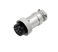 wanglan 5pcs Aviation Socket Plug GX16 2/3/4/5/6/7/8/9/10 Pin Nut type Male & Female 16mm Circular Panel Connector(9Pin Female)