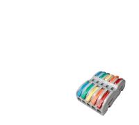 wanglan Conector de Cable rápido Universal 1/5/10, bloque terminales eléctricos push-in for empalme, conectores, conexión SPL(P425C,10PCS)