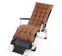 Wangle Cojín para tumbona, cojín de repuesto para sillas reclinables gruesas, de 160 x 50 x 10 cm, color marrón