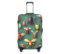 WANGLO Funda para maleta, para salir y viajar, para viajes de negocios, ligera, a la moda, cubierta y de ajuste único, Atlas de insectos, White, L