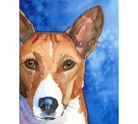 WANGMAOMAO Pintar por números para adultos Niños perro animal basenji 40x50 cm Lienzo DIY Número Kits de pintura Pintado a mano Pintura al óleo Arte de la pared Decoración Regalos -con marco