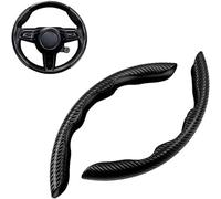 wangpenfff Funda Volante Fibra Carbono 2Unidades para Lancia Aurelia Concept 2022-2025,Mariposa Segmentado, Accesorios Coches Interior,A/Black