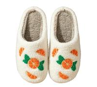 WANGPENG Zapatillas casa Mujer Lindas De Interior para Mujeres Invierno Dormitorio Cálido Y Cómodo Pareja Casera Hombres Zapatos Casuales Casuales-blanco-37-38