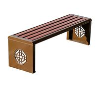 WANGRUIERHA Bancos para Exterior Metálico, Banco de Estilo Retro para Parques, Resistente Al Viento y a la Lluvia, Ideal para Terrazas, Jardines, Parques y Patios(120x39x42cm/47x15x17in)