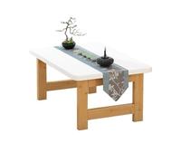WANGRUIERHA Mesa Baja Japonesa Plegable, Mesa de Centro Pequeña, Sala de Té, Comedor, Sala de Estar, Decoración del Hogar. No Requiere Montaje(Yellow,100x48x52cm/39x19x20in)