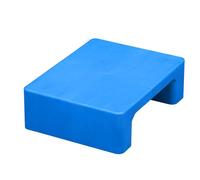WANGRUIERHA Palets de Plástico, Palets Plastico Almacenamiento 45x35x14 Cm, Adecuados para Almacenamiento Subterráneo, Supermercados, Almacenes, Plataformas de Loft(Blue)
