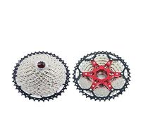 WANGSHAOWEI Cassettes Y PiñOnes Cassette de Rueda Libre Independiente for Bicicleta montaña, 8, 9, 10, 11 y 12 velocidades, 8V, 9V, 10v, 11v, 12v, piñón Soporte, Piezas Rueda Libre(11s 11-42t Silver)