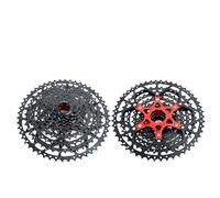 WANGSHAOWEI Cassettes Y PiñOnes Cassette de Rueda Libre Independiente for Bicicleta montaña, 8, 9, 10, 11 y 12 velocidades, 8V, 9V, 10v, 11v, 12v, piñón Soporte, Piezas Rueda Libre(10s 11-50t Black)