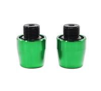 WANGSHAOWEI Contrapesos Manillar Moto 1 par de Tapones for Extremos Manillar Motocicleta(Green)