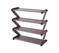 WANGSHAOWEI Estanteria Zapatos Zapatero de 4 Niveles, Organizador Zapatos Varios, Estante Almacenamiento pie con Abertura Estrecha for la Entrada, Dormitorio, Armario(Coffee)