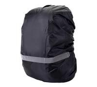 WANGSHAOWEI Funda Lluvia Mochila Funda Protectora Amarilla For Mochila, Resistente Al Polvo Y A Los Arañazos, Tira Reflectante, Cubierta Impermeable De Estudiante(Black L (45-55L))