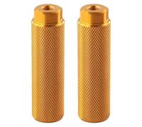 WANGSHAOWEI Reposapies Bicicleta 1 par de Clavijas Bicicleta aleación Aluminio Antideslizante for BMX Ajuste 3 Ejes 8 Pulgadas 100x28MM estriberas Accesorios(Gold)