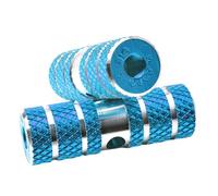WANGSHAOWEI Reposapies Bicicleta 2 uds Clavijas for Bicicleta Resto Antideslizante aleación de Aluminio Accesorios Ciclismo(Blue)