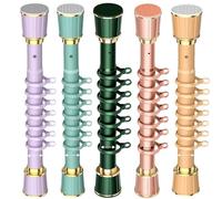 WANGTIAN Barra de Cortina telescópica Ajustable, sin Taladro, sin Perforaciones, para Ducha y Armario, 40-500 cm, 33 mm de diámetro, Ideal para Sala de Estar, Cama y balcón, Color Verde.