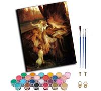 WANGWANGMIAO DIY Pintura por Números Kit, Chica mitológica europeaPintar por Numeros para Adultos Principiantes ，Regalo de decoración de Navidad (16 * 20 Pulgadas),sin marco