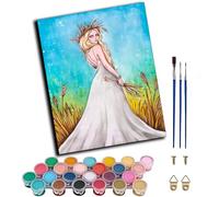 WANGWANGMIAO Pintar por Numeros Adultos -Diosa europea, chica de belleza -DIY Pintura por Números,Pinturas al óleo Acrílicas por Números para Principiantes 40x50cm,sin marco