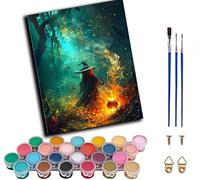 WANGWANGMIAO pintura por números,Sopa de brujas,acrílicos pintura por números para adultos principiantes,con pinceles para decoración del hogar,sin marco