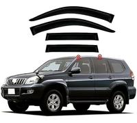 WangWeiY Deflectores de Viento para Land Cruiser Prado 120 J120 FJ120 2003-2009, Deflectores de Ventanas Deflectores de Aire Derivabrisas Accesorios de Decoración
