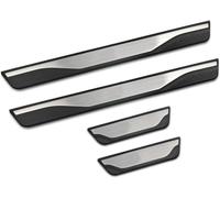 WangWeiY Exterior Protector Decoración Estribos para Peugeot 4007 (2009-2014), Acero Inoxidable Antideslizante Antiarañazos Sticker Protector Umbral