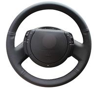 WANGXI Envoltura de Cubierta de Volante de Coche cosidos a Mano,para Citroen Triumph C4 2005-2009 2010,Protector de Cuero de Microfibra