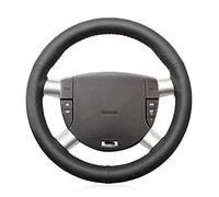 WANGXI Envoltura de Cubierta de Volante de Coche cosidos a Mano,para Ford Mondeo Mk3 2002-2006,Protector de Cuero de Microfibra