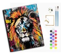WANGXIAO Pintar por Numeros,DIY Cuadro al óleo con números para Kit de Pintura al óleo Digital para Adultos y de Regalos,40x50cm,Me gusta el color,con marco