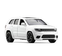 WangXLDD Vehículos Modelo de Coche a Escala 1:36, Compatible con Jeep Grand Cherokee, Modelo de Coche de aleación, Puerta Abierta, Modelo de Coche de Juguete extraíble de Metal (White)