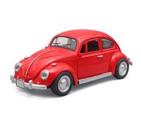 WANGXLGD Coche de fundición a presión a Escala 1/18, Compatible con Volkswagen Beetle; Modelo de Coche clásico Vintage de aleación de Zinc, coleccionistas