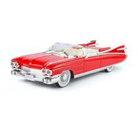 WANGXLGD Coche de fundición a presión a Escala 1/24, Compatible con Cadillac, Modelo de Coche de aleación de Estilo Retro para coleccionistas y como Regalo (Red)