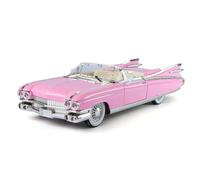 WANGXLGD Coche de fundición a presión a Escala 1/24, Compatible con Cadillac, Modelo de Coche de aleación de Estilo Retro para coleccionistas y como Regalo (Pink)