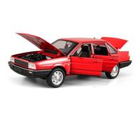 WANGXLGD Coche de fundición a presión a Escala 1/24, Compatible con Volkswagen Santana, Modelo de Coche de simulación en aleación de Zinc para coleccionistas (19 × 7,5 × 6 cm) (Red)