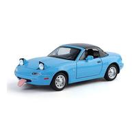 WANGXLGD Maqueta de Coche a Escala 1:24, Compatible con Mazda MX5, vehículo de colección de Metal Fundido, Coche de aleación de Zinc para Adultos (Blue)