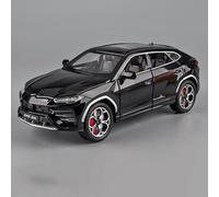 WANGXLGD Maqueta de Metal Fundido a Escala 1/24, Compatible con Lamborghini Urus, Modelo de Coche de aleación para Regalo (21,5 × 8,7 × 6,2 cm) (Black)
