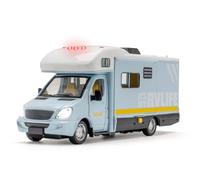 WANGXLGD Modellino di Auto in Scala 1/32, simulazione di Camper e roulotte: veicoli in lega pressofusa, ideali Come Regalo di Natale o di Compleanno (Blue)